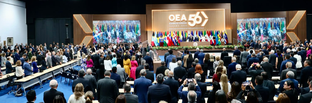 JEFE DEL LEGISLATIVO PARTICIPA EN INAUGURACIÓN DE ASAMBLEA GENERAL DE LA OEA